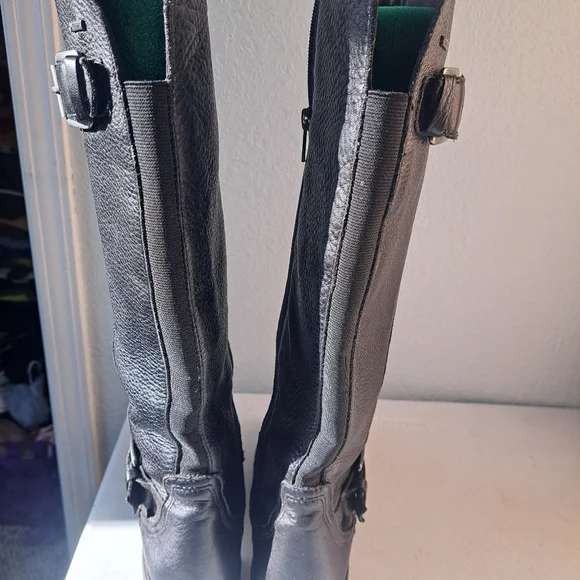 Clarks Black Leather Winter Boots - Picture 4 of 7